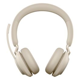 Evolve2 65 Ms Stereo Cuffia Padiglione Auricolare Usb Tipo-c Bluetooth Beige
