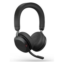 Evolve2 75 Link380a MS Stereo Cuffia e Auricolare Con Cavo e Senza Cavo a Padiglione USB Tipo-C Bluetooth Stand Black