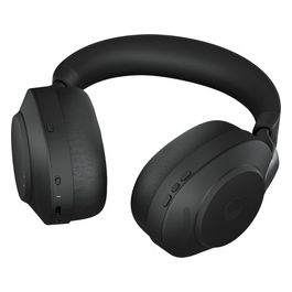 Jabra Evolve2 85 Cuffie Wireless con Supporto di Ricarica Cuffie Certificate UC con Batteria a Lunga Durata Adattatore Bluetooth Usb-A Nero