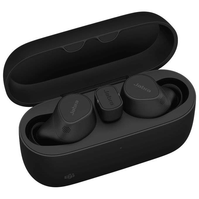 Jabra 20797-999-899 Evolve2 Buds Auricolari True Wireless In-ear ANC Bluetooth 5.2 IP57 Certificati Teams Zoom 33h colore Nero
