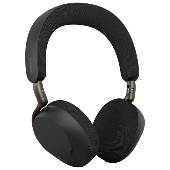 Jabra Evolve3 75 cuffie wireless over-ear ANC Bluetooth 5.3 6 microfoni 45h autonomia USB tipo-A certificato Microsoft Teams nero