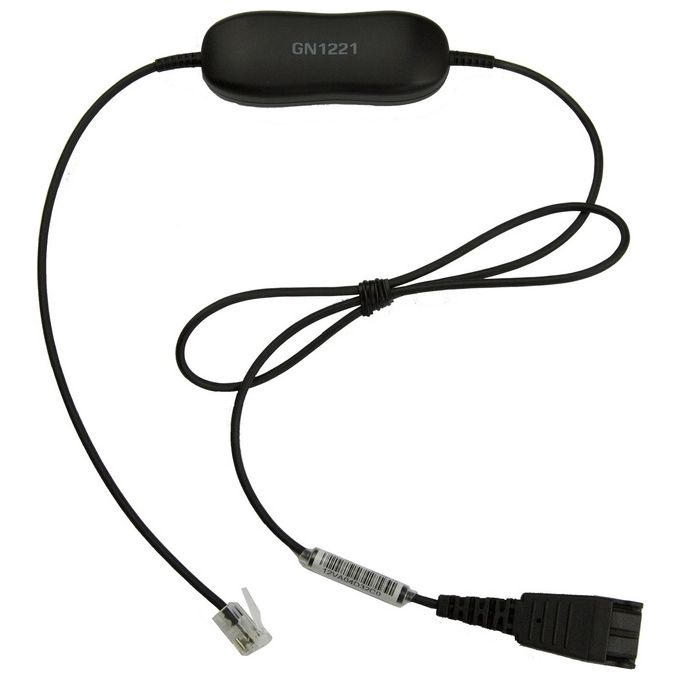 Jabra GN1221 Sound Limiter Cavo per cuffie RJ-9 (M) a disconnessione rapida 80 cm