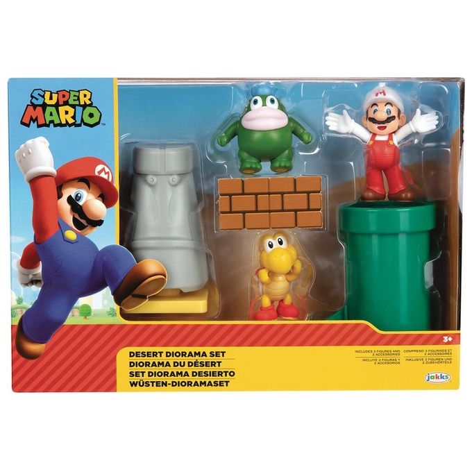 Jakks Nintendo Super Mario Diorama Set Deserto