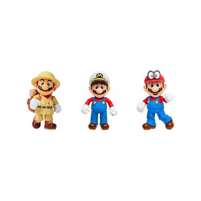 Jakks Super Mario 4 Mario Odyssey 3-Pack