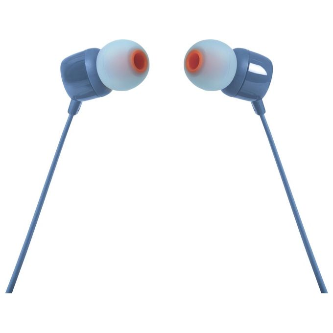 JBL JBLT110WHT Tune 110 Auricolari In-ear con Microfono e Telecomando In-line Jack 3.5 mm 20 20000 Hz colore Bianco