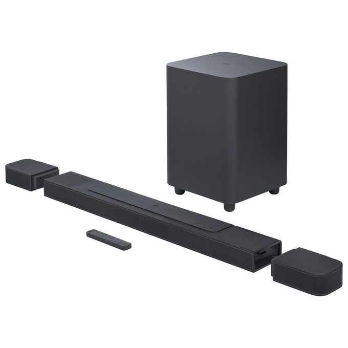 Image of JBL Bar 1000 Soundbar a 7.1.4 Canali per TV con Casse Altoparlanti Surround Rimovibili a Batteria Telecomando Dolby Atmos MultiBeam e DTS:X Connessione HDMI eARC con 4K Dolby Vision 880W Nero