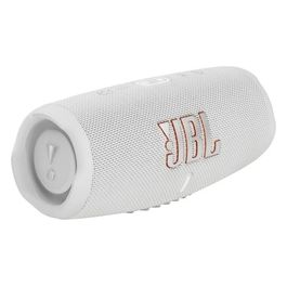 JBL Charge 5 Speaker Bluetooth Portatile Cassa Altoparlante Wireless Resistente ad Acqua e Polvere IPX67 Powerbank Integrato Usb PartyBoost Bass Radiator Bianco