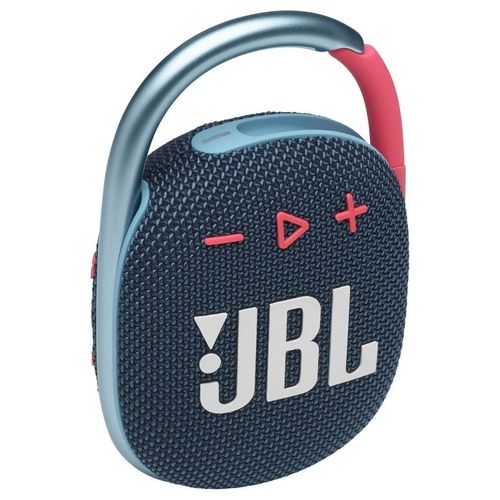 Jbl CLIP 4 Speaker/Cassa Bluetooth Portatile Wireless Resistente ad Acqua e Polvere IPX67- Colore Blu e Rosa
