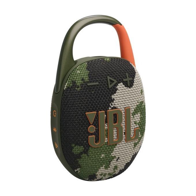 Image of JBL Clip 5 Speaker Bluetooth Portatile Altoparlante Wireless Compatto Moschettone Integrato Waterproof e Resistente alla Polvere IP67 fino a 12 h di Autonomia App JBL Portable Mimetico