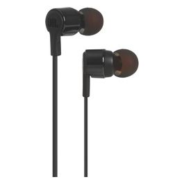 T210 Auricolare Black Intra-auricolari con Comando/microfono, cavo Piatto anti grovigli