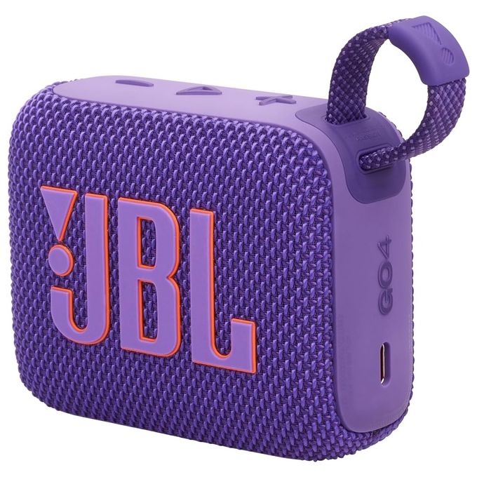 JBL GO 4 Speaker Bluetooth Portatile Altoparlante Wireless con Design Compatto Waterproof e Resistenza alla Polvere IP67 fino a 7 h di Autonomia USB Compatibile con App Portable Viola