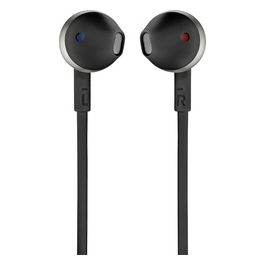 Jbl JBLT205BLK Auricolari con Microfono Cavo Piatto Anti Groviglio Nero