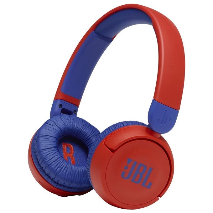 JBL JR310BT Cuffie Wireless per Bambini con Limitatore di Volume e Bluetooth Cuffie On Ear Senza Fili con Microfono Pieghevoli Rosso
