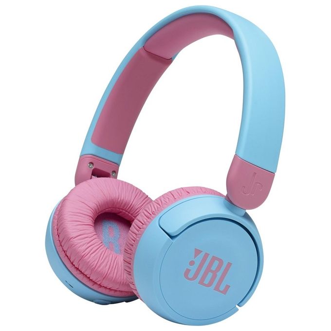 JBL JR310BT Cuffie Wireless per Bambini con Limitatore di Volume e Bluetooth Cuffie On Ear Senza Fili con Microfono Pieghevoli Blu