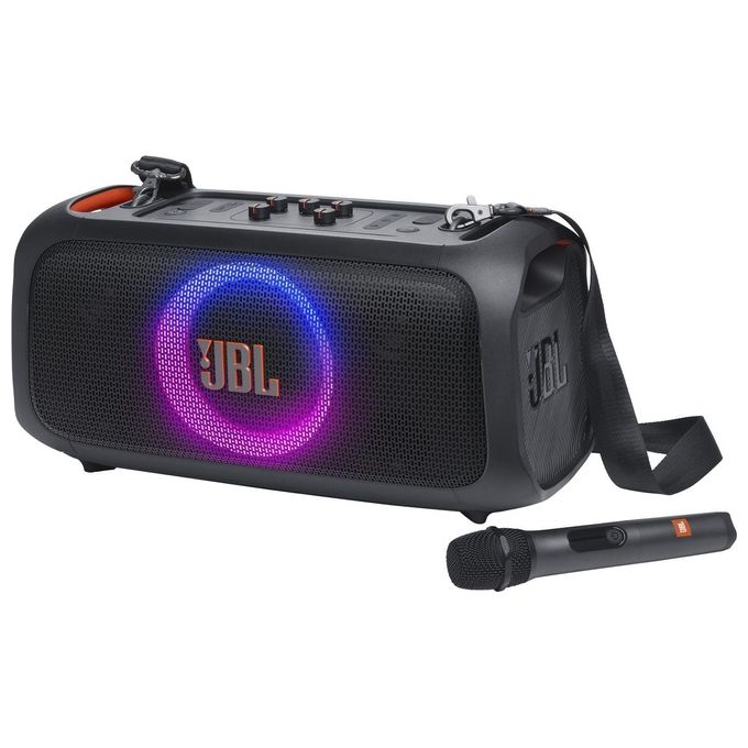 JBL PartyBox On-the-Go Essential Speaker Portatile Wireless per Feste con Luci Integrate e Bassi Profondi Nero