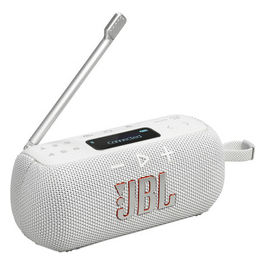 Jbl, Radio Portatile Dab+/Dab/Fm con Bluetooth, Impermeabile Ip68, Bianco