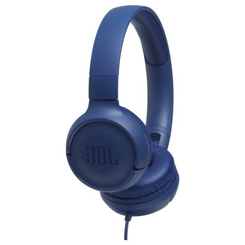 JBL Tune 500 Cuffia a Padiglione Stereofonico con Microfono Blu