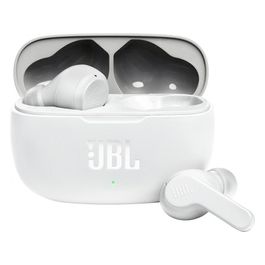 JBL Wave 200TWS Cuffie In-Ear True Wireless Auricolari Bluetooth Senza Fili con Microfono Integrato Protezione IPX2 Custodia Ricarica Bianco