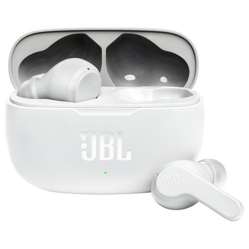 JBL Wave 200TWS Cuffie In-Ear True Wireless Auricolari Bluetooth Senza Fili con Microfono Integrato Protezione IPX2 Custodia Ricarica Bianco