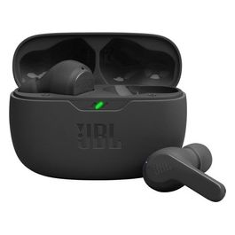 JBL Wave Beam Auricolari Wireless In-Ear Bluetooth Waterproof IP54 e Antipolvere IPX2 Deep Bass Sound Tecnologia Smart Ambient e Voice Aware Fino a 32 h di Autonomia Nero