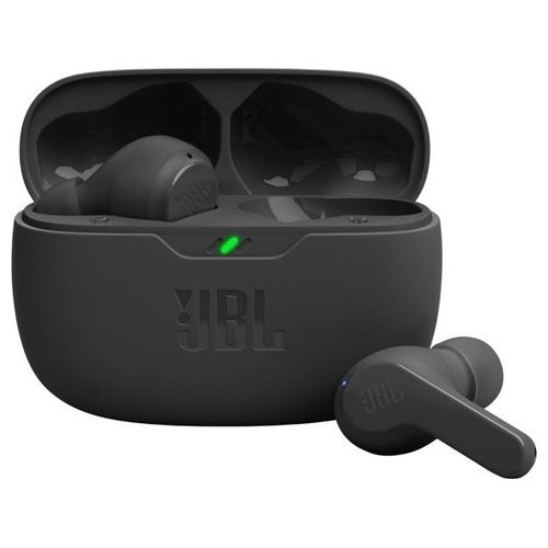 Wave Beam Auricolari Wireless In-Ear Bluetooth Waterproof IP54 e Antipolvere IPX2 Deep Bass Sound Tecnologia Smart Ambient e Voice Aware Fino a 32 h di Autonomia Nero