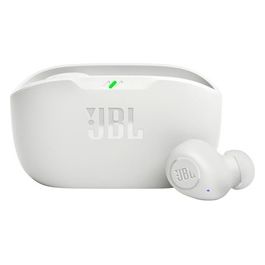 JBL Wave Buds Auricolari Wireless In Ear Bluetooth Waterproof IP54 e Antipolvere IPX2 Deep Bass Sound Tecnologia TalkThru e AmbientAware Fino a 32 h di Autonomia Bianco