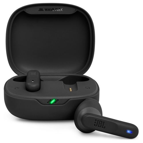 Wave Flex Auricolari Wireless In Ear Bluetooth Waterproof IP54 e Antipolvere IPX2 Deep Bass Sound Tecnologia TalkThru e AmbientAware Fino a 32 h di Autonomia Nero
