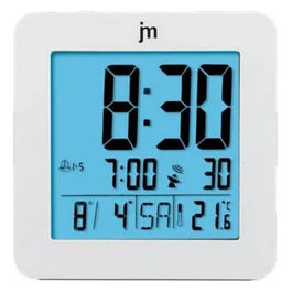 Sveglia Digitale Radiocomandata Bianca