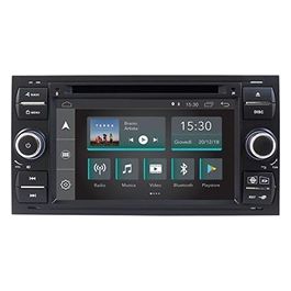 Autoradio Custom Fit Ford Kuga con Android 8.1 4Core Wi-Fi Integrato e Schermo 7" Nero Easyconnect