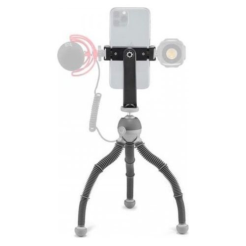 Joby PodZilla Medium Kit Treppiede per Smartphone e Fotocamere Mirrorless Compatte Attacco GripTight 360 Phone Grigio