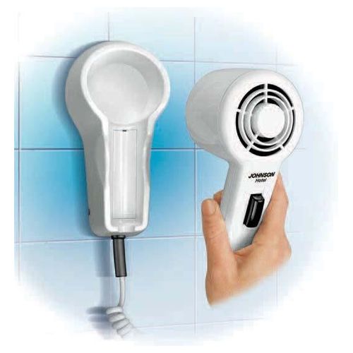 Johnson Asciugacapelli da Parete 1000W Avviamento a Pulsante