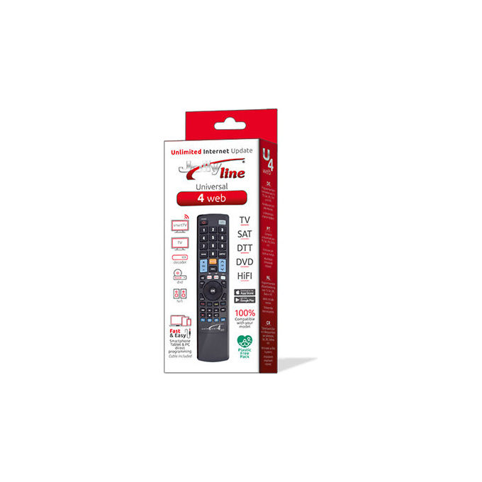 Jolly Line, Telecomando universale programmabile USB-C, 4 in 1
