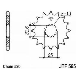 Jt JTF565.15RB Pignone 565 Z15Rb ammortizzato 