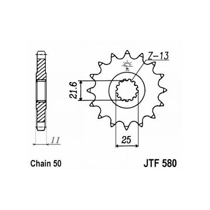 Jt JTF580.17RB Pignone 580