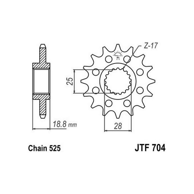 Jt JTF704.16RB Pignone 704 Z16Rb ammortizzato