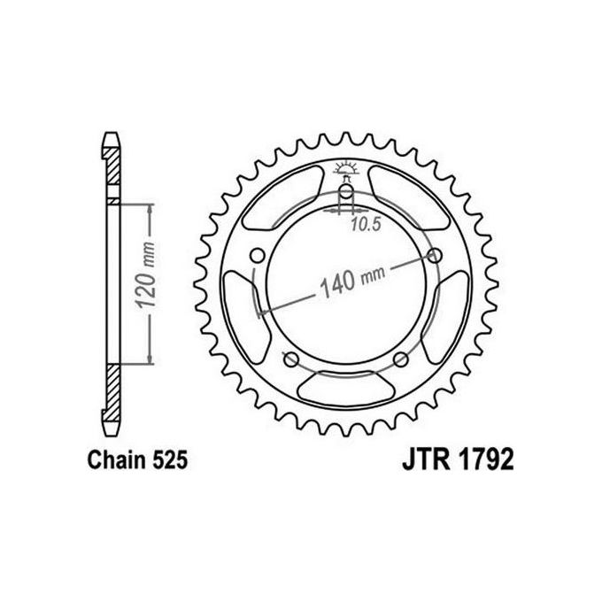 Jt JTR1792.47ZBK Corona 1792 Z47Zbk