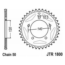 Jt JTR1800.45ZBK Corona 1800 Z45Zbk Suzuki 1200 GSF Bandit 06-;