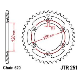 Corona 251 Z47Zbk Per Modifica Rapportatura