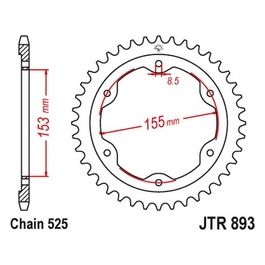 Jt Sprokets Corona 893 Z38Zbk