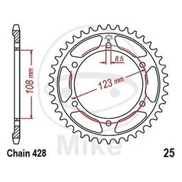 Jt Sprokets Corona Aprilia 125 RS4 11-16; RS4 Replica 13-16; 60 denti