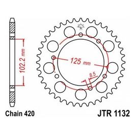 Jt Sprokets Corona Derbi 50 Senda R/SM/DRD Racing/DRD Pro 06-11 53 denti