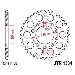 Jt Sprokets Corona Honda CBX Prolink 1000 80-82; CBR 1000 89-95; CB 1000 93-98 42 denti