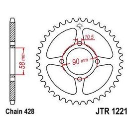 Jt Sprokets Corona Honda CBR 125R 11- 44 denti