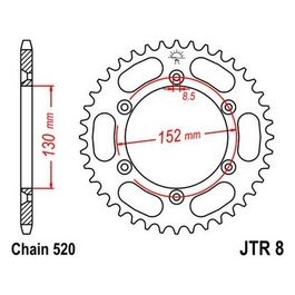 Jt Sprokets Corona Jt 8 Z48 