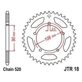 Jt Sprokets Corona Jt 18 Z43 