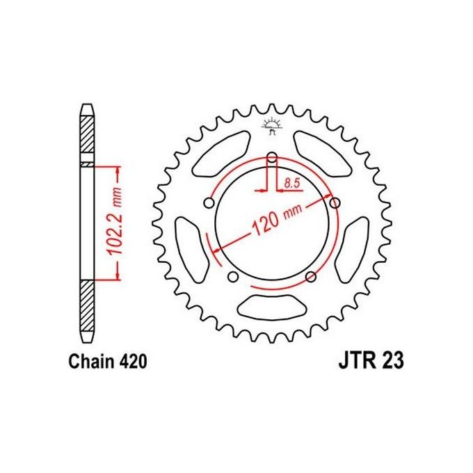Jt Sprokets Corona Jt 23 Z47