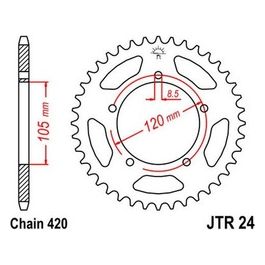 Jt Sprokets Corona Jt 24 Z51 