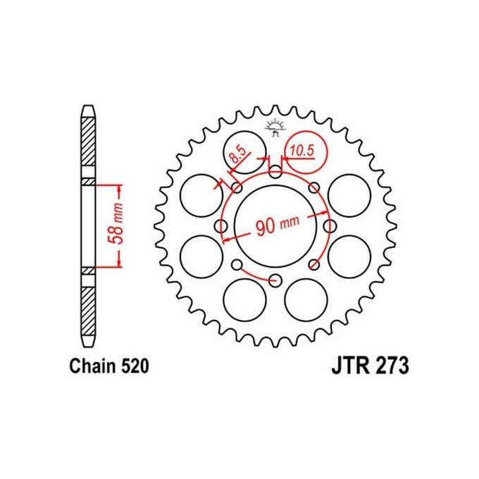Jt Sprokets Corona Jt 273 Z44