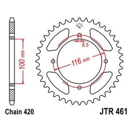 Jt Sprokets Corona Jt 461 Z48 