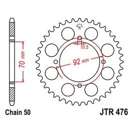 Jt Sprokets Corona Jt 476 Z45 